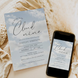 Bride är på molnet nio Möhippor Inbjudningar