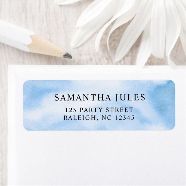 Bride är på molnet nio Möhippor Returadress Etikett (Insitu)