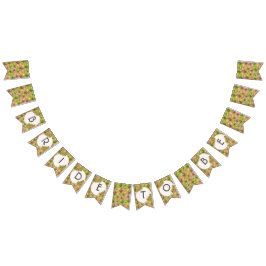 Bride att vara blommigt vimplar