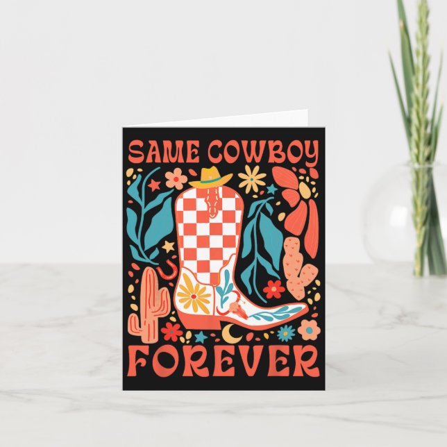 Bride att vara lika Western Bachelorette samma Cow Kort (Framsida)