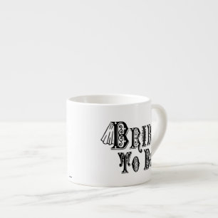 Bride att vara med Veil, Finare Black Type Espressomugg