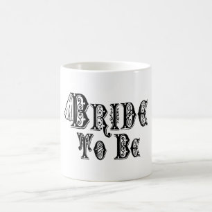 Bride att vara med Veil, Finare Black Type Kaffemugg
