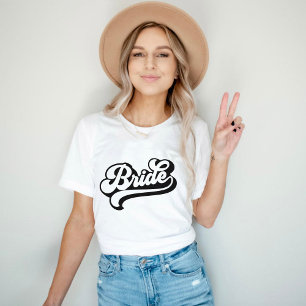 Bride Babe Custom Name T-Shirt Bachelorette Tee