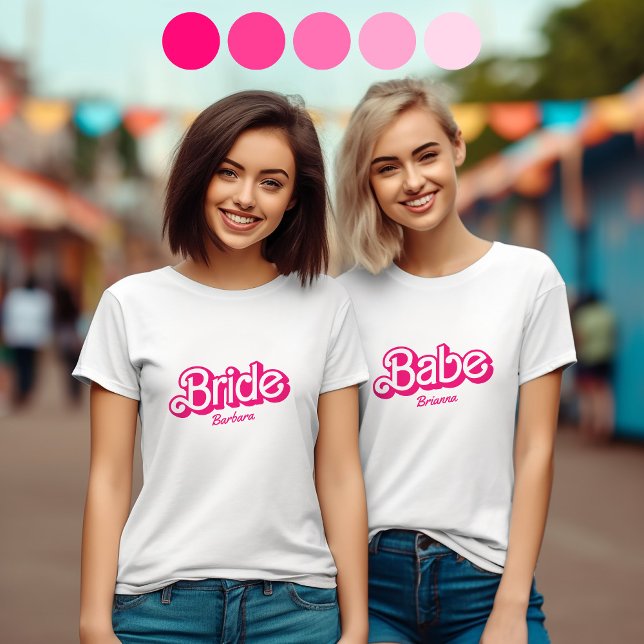 Bride Babe Tribe T-Shirt Bachelorette Retro Tee (Skapare uppladdad)