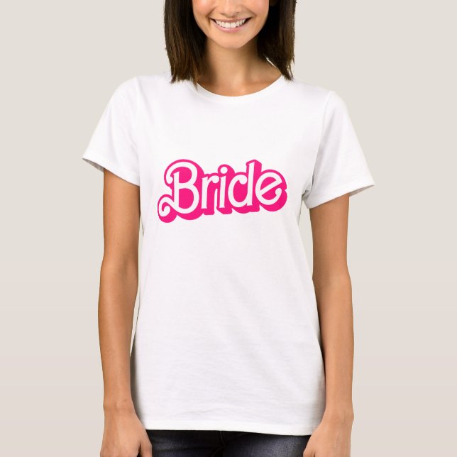 Bride Babe Tribe T-Shirt Bachelorette Retro Tee (Framsida)