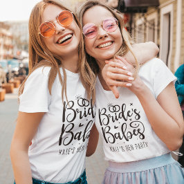 Bride Babes , Fun Bachelorette Team Party T Shirt
