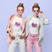 Bride Babes Heart T-Shirt - svart skrift