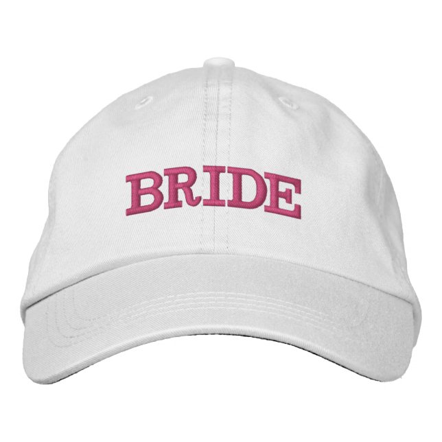 BRIDE BACHELORETTE BASEBALL HAT BRODERAD KEPS (Framsida)
