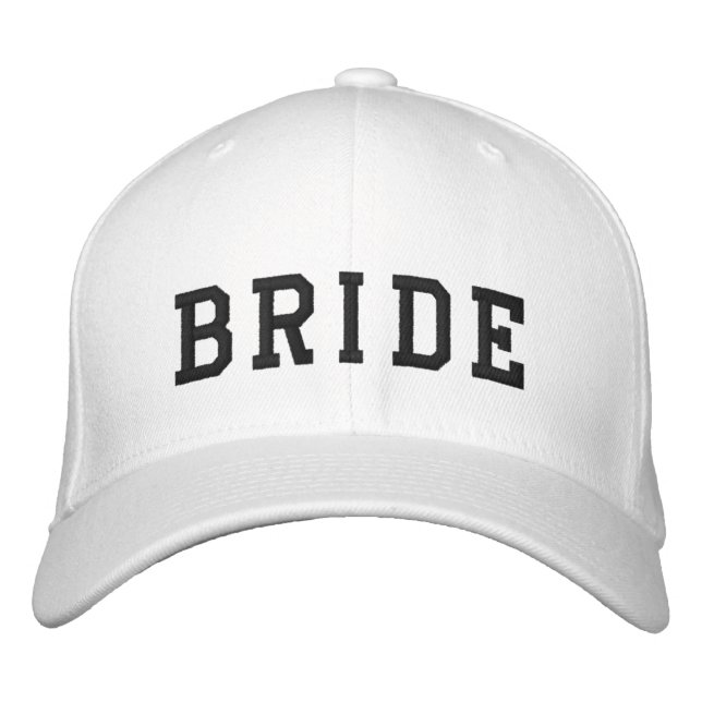 Bride | Bachelorette Modern-Trendiget, djärvt Broderad Keps (Framsida)
