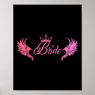 Bride Bachelorette Party Bröllop Maid of honor Hen Poster