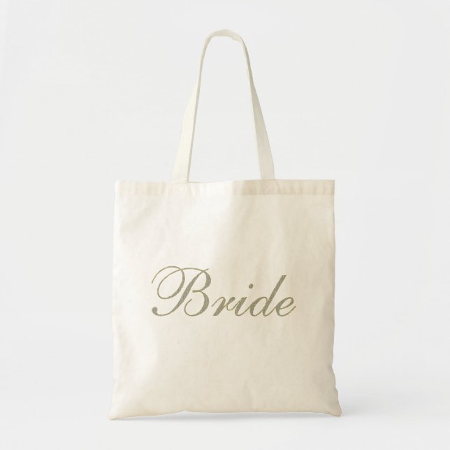 Bride Bag-Diamond Mönster med Guld Stroke Tygkasse (Framsidan)
