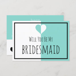 BRIDE & BE My Bridesmaid You & Me Bröllop Suite Inbjudningar