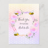 Bride Bee Möhippa rosa blommigt Tack