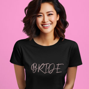 Bride Black Bröllop T Shirt