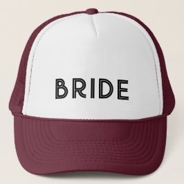 BRIDE Black retro typography Keps