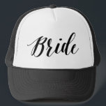 Bride Black Script Hat Keps<br><div class="desc"></div>