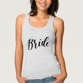 Bride Black Script Shirt Linne Med Racerback