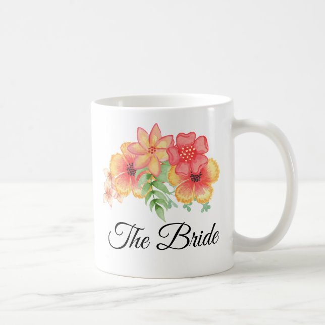 Bride Blommigt Bouquet Mugg (Höger)