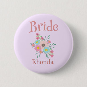 Bride Blommigt Bröllop Brudens sida Knapp