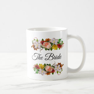 Bride Blommigt Bukett med rosor Mugg