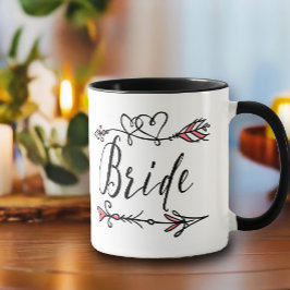 Bride Boho Ledare för Bride Tribe Bröllop Mugg