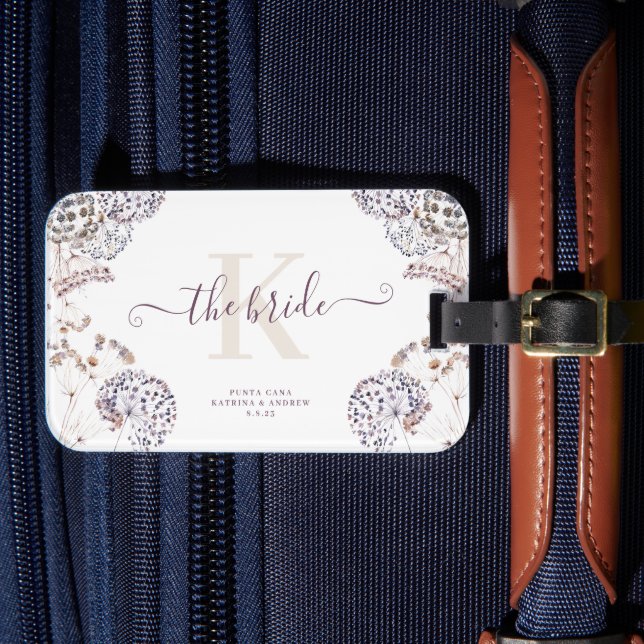 Bride Boho Luggage Tag Bagagebricka (Framsida Insitu 4)