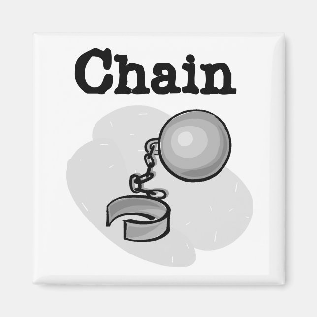 Bride Boll och Chain Tshirts och Gifts Magnet (Framsidan)