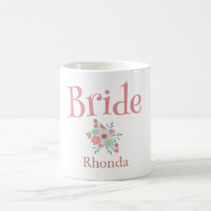 Bride Bouquet of Flowers Kaffemugg