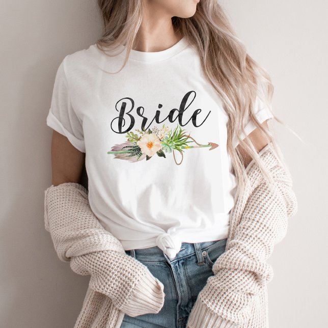 Bride| Bride Tribe | Luddpil,Blommigt Tröja (Skapare uppladdad)