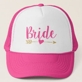 Bride|Bride Tribe|Rosa Truckerkeps