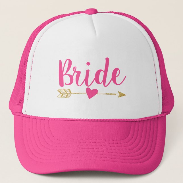Bride|Bride Tribe|Rosa Truckerkeps (Framsida)