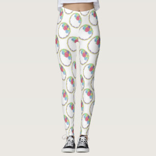 Bride Bridesmaid Möhippa Bröllop Cake Print Leggin Leggings