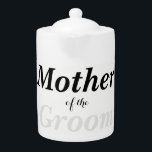 BRIDE & Bridesmaids Tea Party Mor i Groom<br><div class="desc">Älskling,  ha roligt vid nästa party eller luncheon med dessa vackra tekannor.  Anpassa dem när du väljer att de gör underbara gåvor åt alla!  Se efter att samordna tekannorna i brudens sida och göra det till ett fantastiskt te party!  Hela Brudens sida-samlingen.</div>
