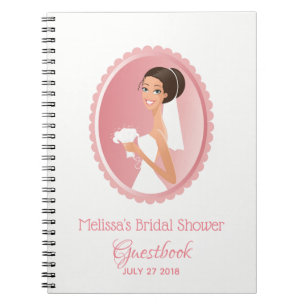 Bride Bröllop Attire Möhippa Guestbook Anteckningsbok