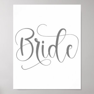 Bride Bröllop Bachelorette Party Spooky Season Poster