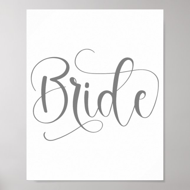 Bride Bröllop Bachelorette Party Spooky Season Poster (Framsidan)