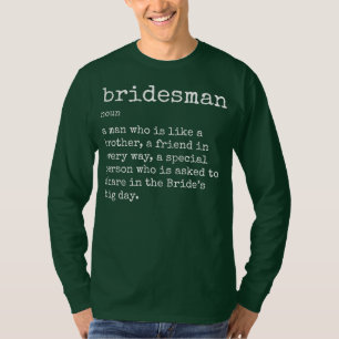 Bride Bröllop Bridesmans bästa vän T Shirt