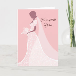 Bride Bröllop Card Kort
