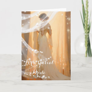 Bride Bröllop Card Kort
