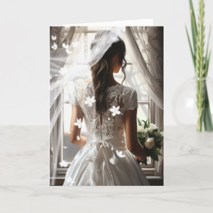 Bride Bröllop Card Kort