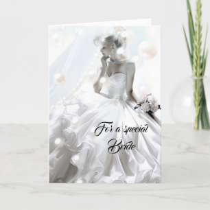 Bride Bröllop Card Kort