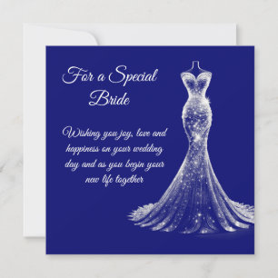 Bride Bröllop Card Kort