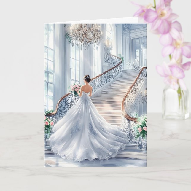 Bride Bröllop Card Kort (Orkide)