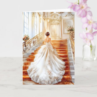 Bride Bröllop Card Kort
