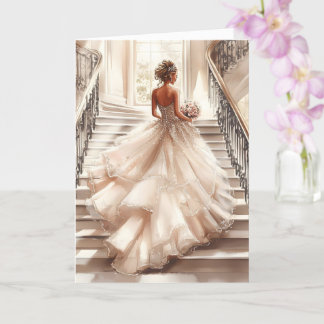 Bride Bröllop Card Kort