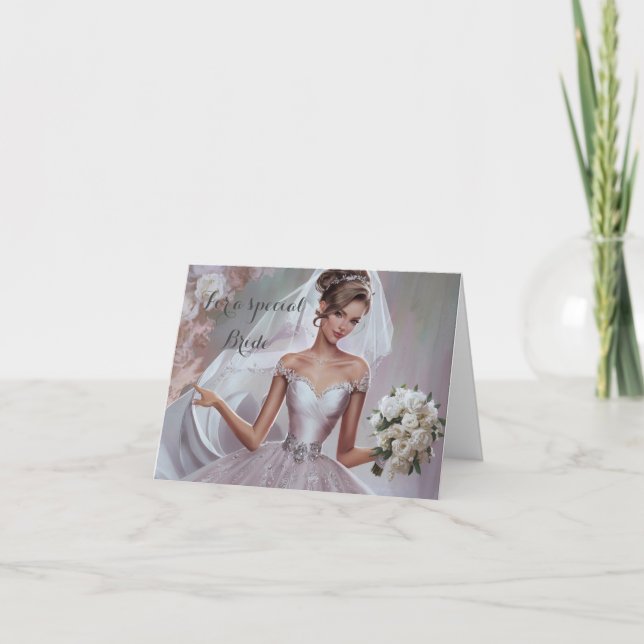 Bride Bröllop Card Kort (Framsida)