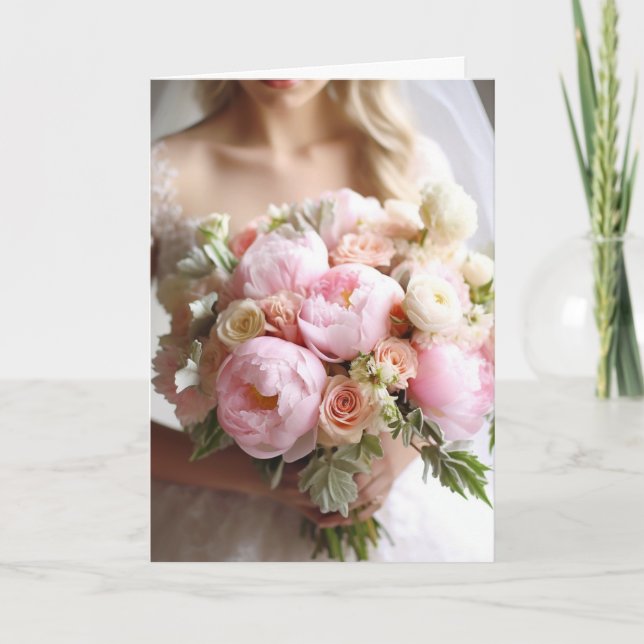 Bride Bröllop Card Kort (Framsida)