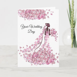 Bride Bröllop Card Kort