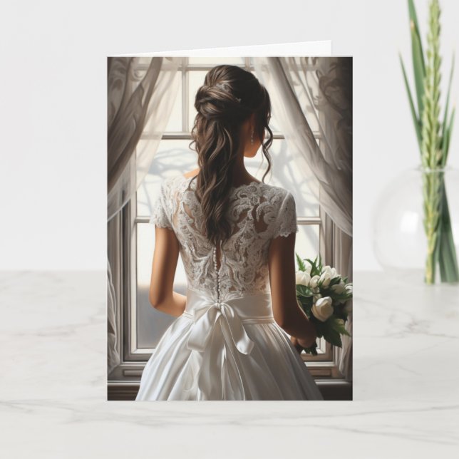 Bride Bröllop Card Kort (Framsida)