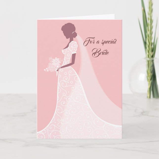 Bride Bröllop Card Kort (Framsida)